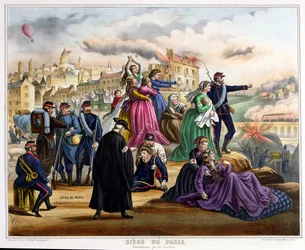 The Siege of Paris. Bombardment by the Prussians